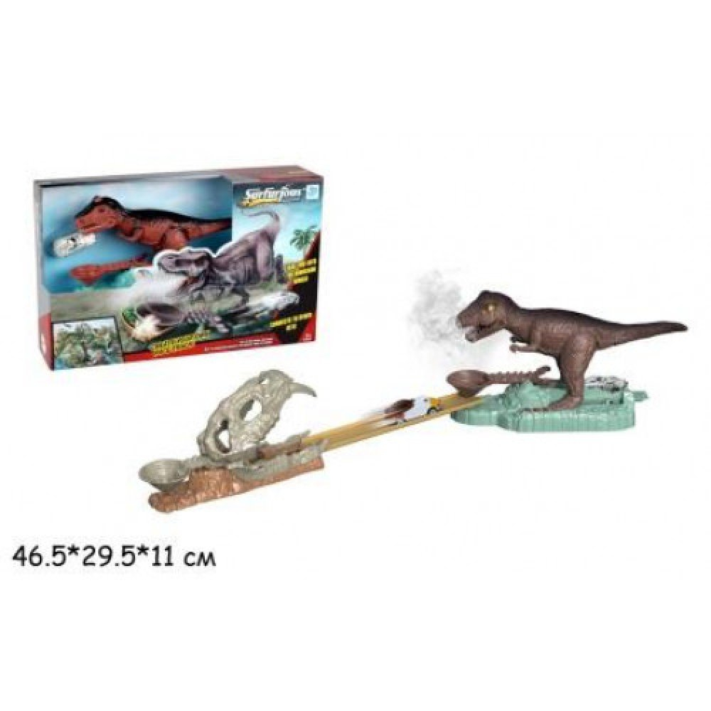 

Трек Динозавр с металлической машинкой A-Toys (9977-3)