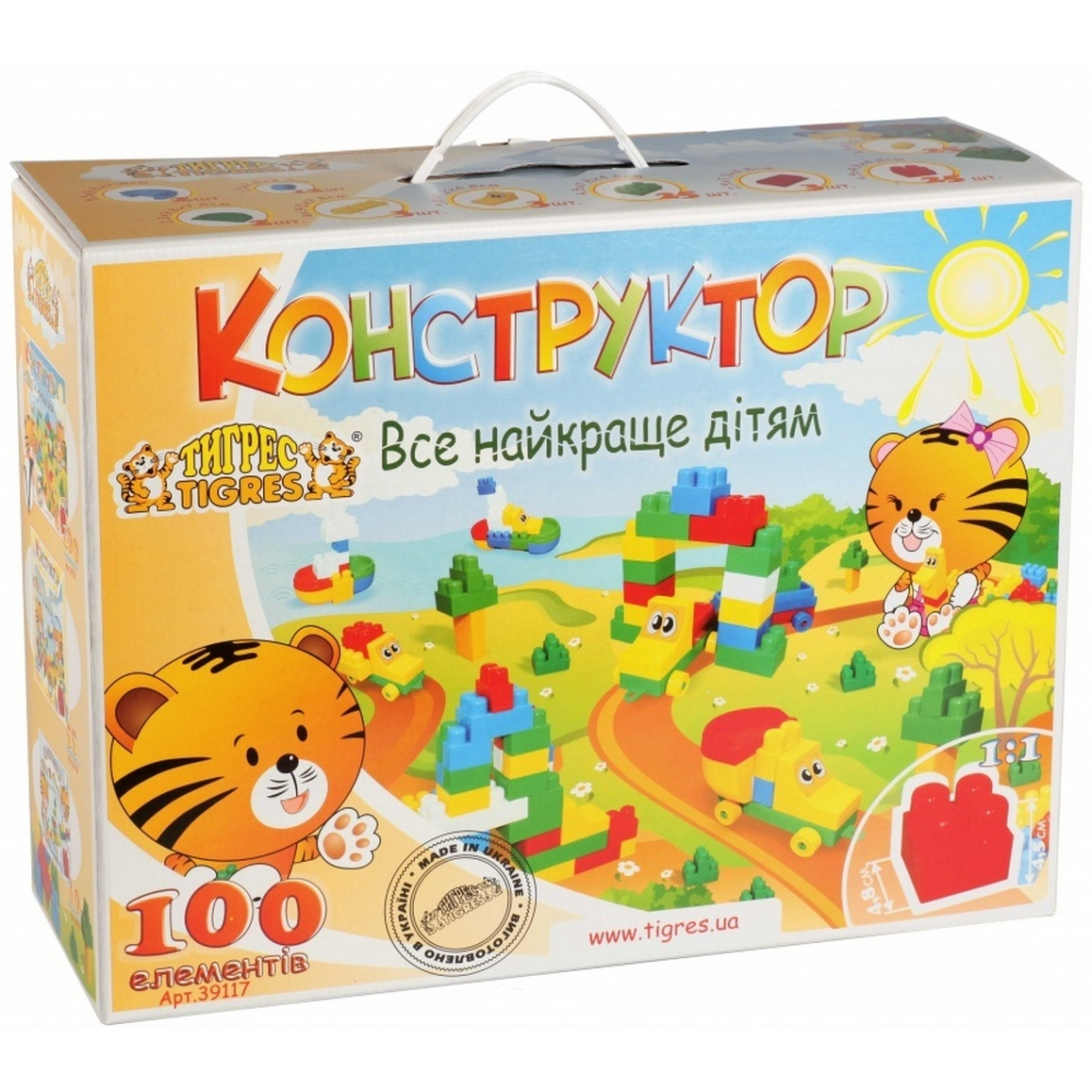 

Детский блочный конструктор Люкс Тигрес (39117)