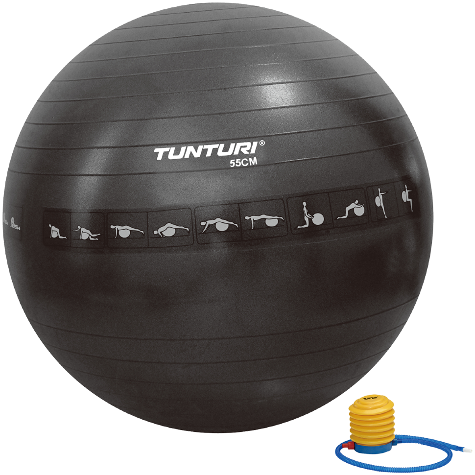 

Фитбол (мяч для фитнеса) Tunturi Gymball 55 cm Anti Burst (антиразрыв) 14TUSFU287