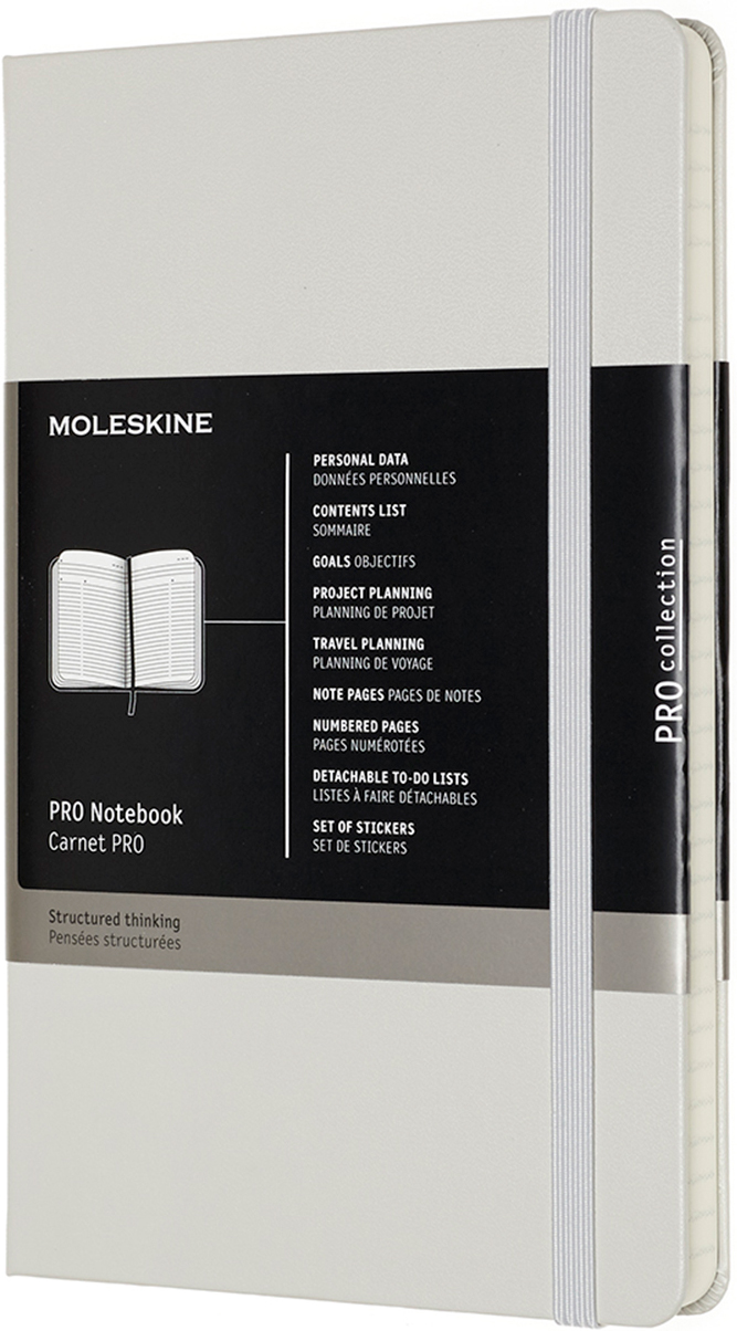 

Записная книга Недатированная Moleskine PRO 13 х 21 см 240 страниц Серая (8058647620770)