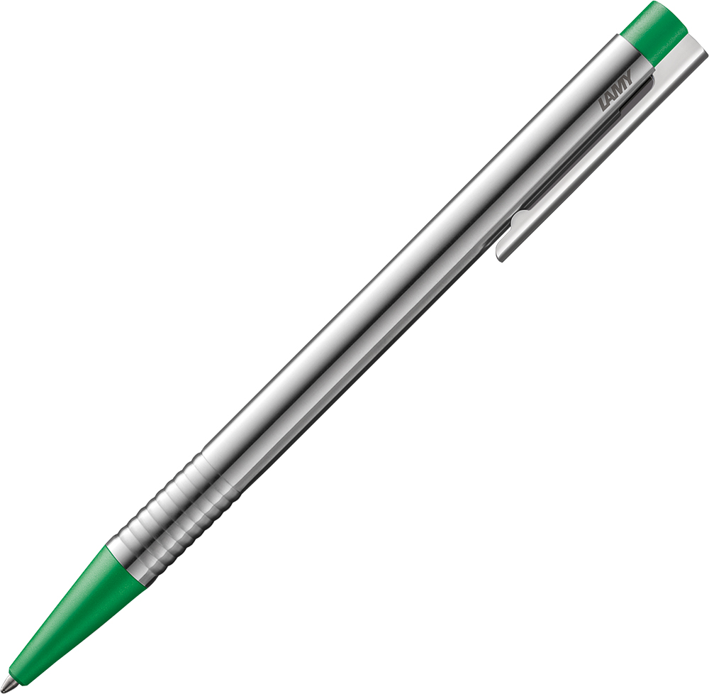 

Ручка шариковая Lamy Logo Хром Зелёная кнопка/Стержень M16 1 мм Синий (4014519271444)
