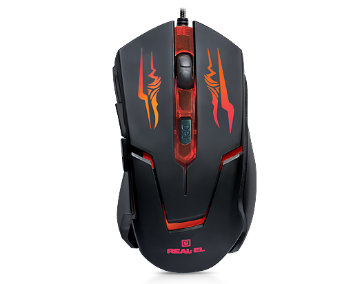 

Мышь REAL-EL RM-520 Gaming USB Black