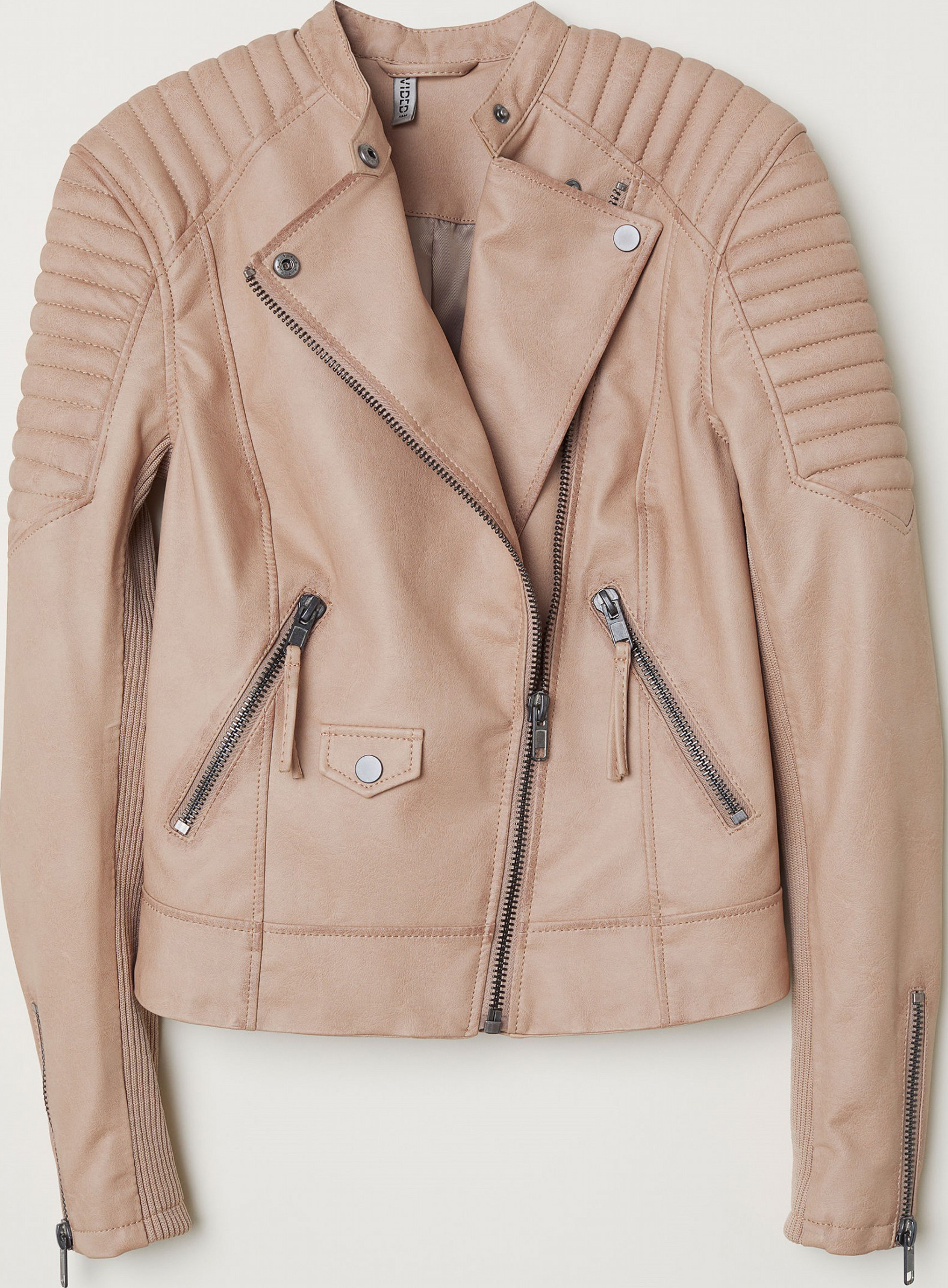 

Куртка из искусственной кожи H&M Divided XAZ098313UNOM 46 Бледно-розовая