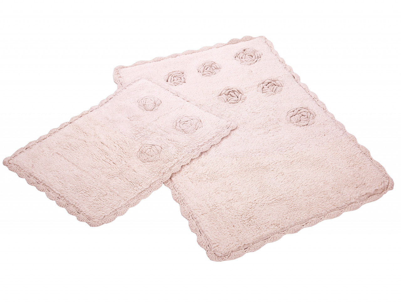 

Набор ковриков для ванной Irya - Blossoms pembe розовый 60*90+40*60