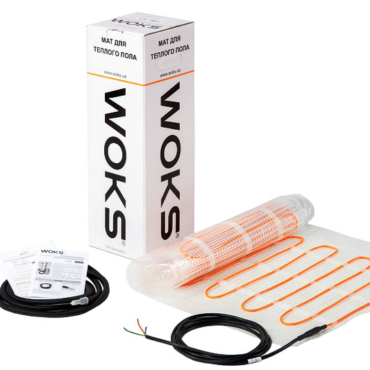 

Теплый пол Woks нагревательный мат 0,75 м2