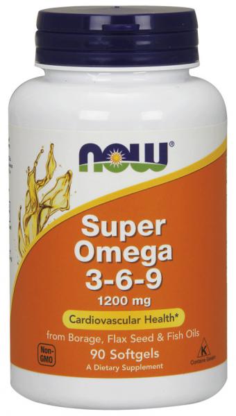 

Омега 3 — рыбий жир Now Foods Super Omega 3-6-9 90 капс