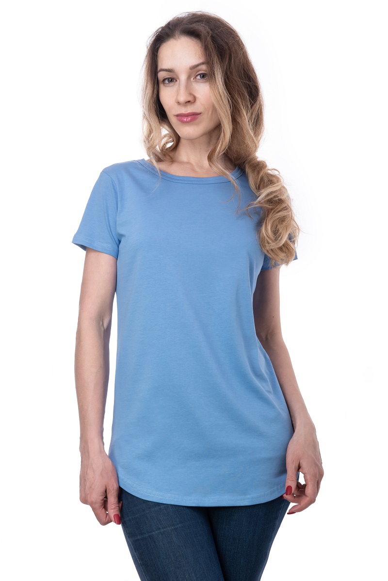 

Футболка Женская AndreStar с круглой горловиной Синий XXL (8557)