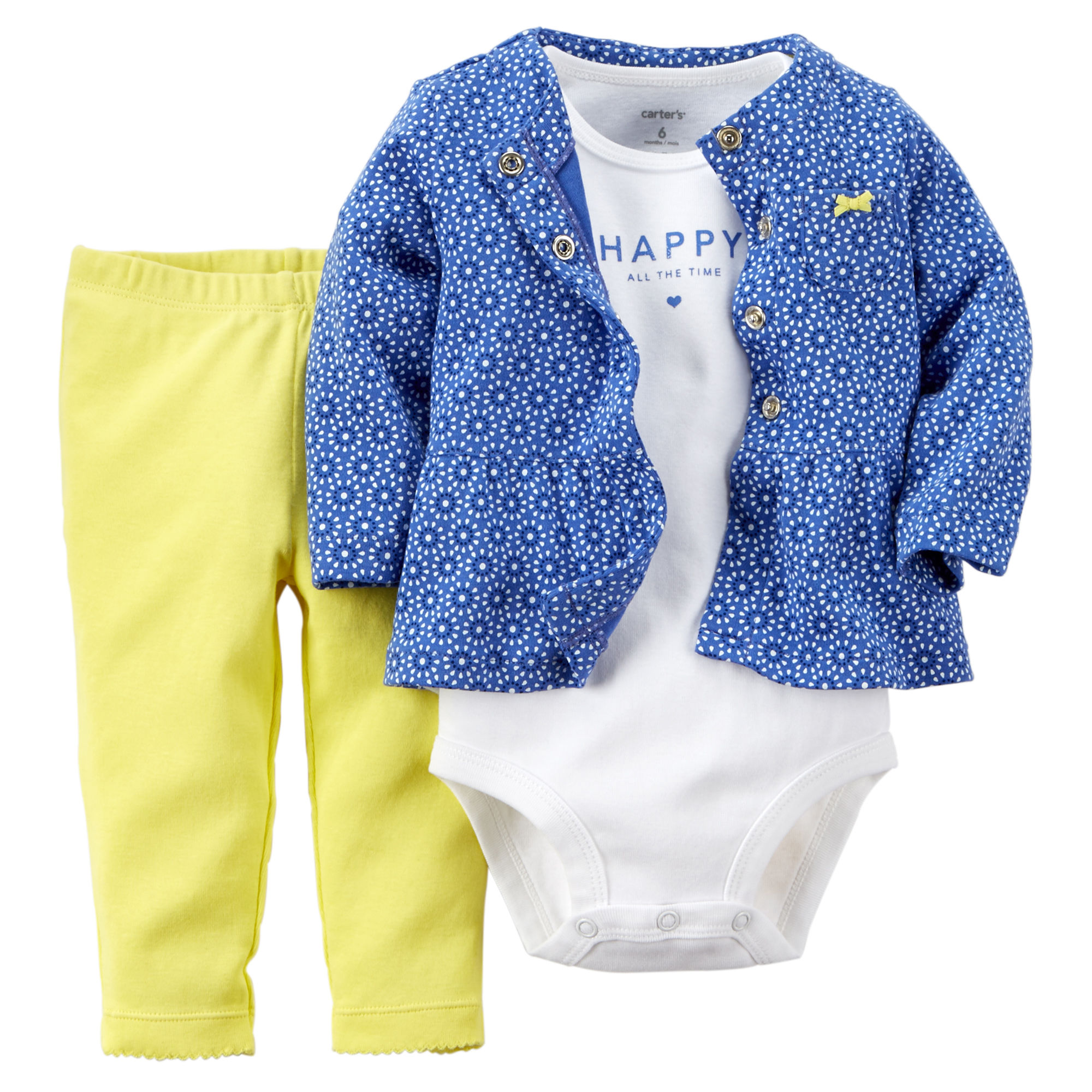 

Комплект Carters 3 в 1 для девочки Разноцветный (24M/83-86) (791) 3 шт.