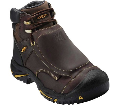 

Мужские ботинки KEEN Utility Mt Vernon 6" MET Steel Toe Work Boot Cascade Brown Leather 40.5