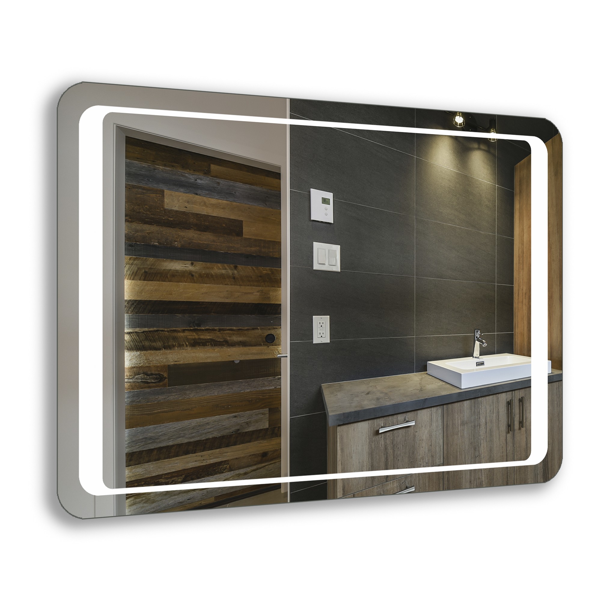 

Зеркало в ванную с LED-подсветкой StudioGlass MALAREN 90х65 см