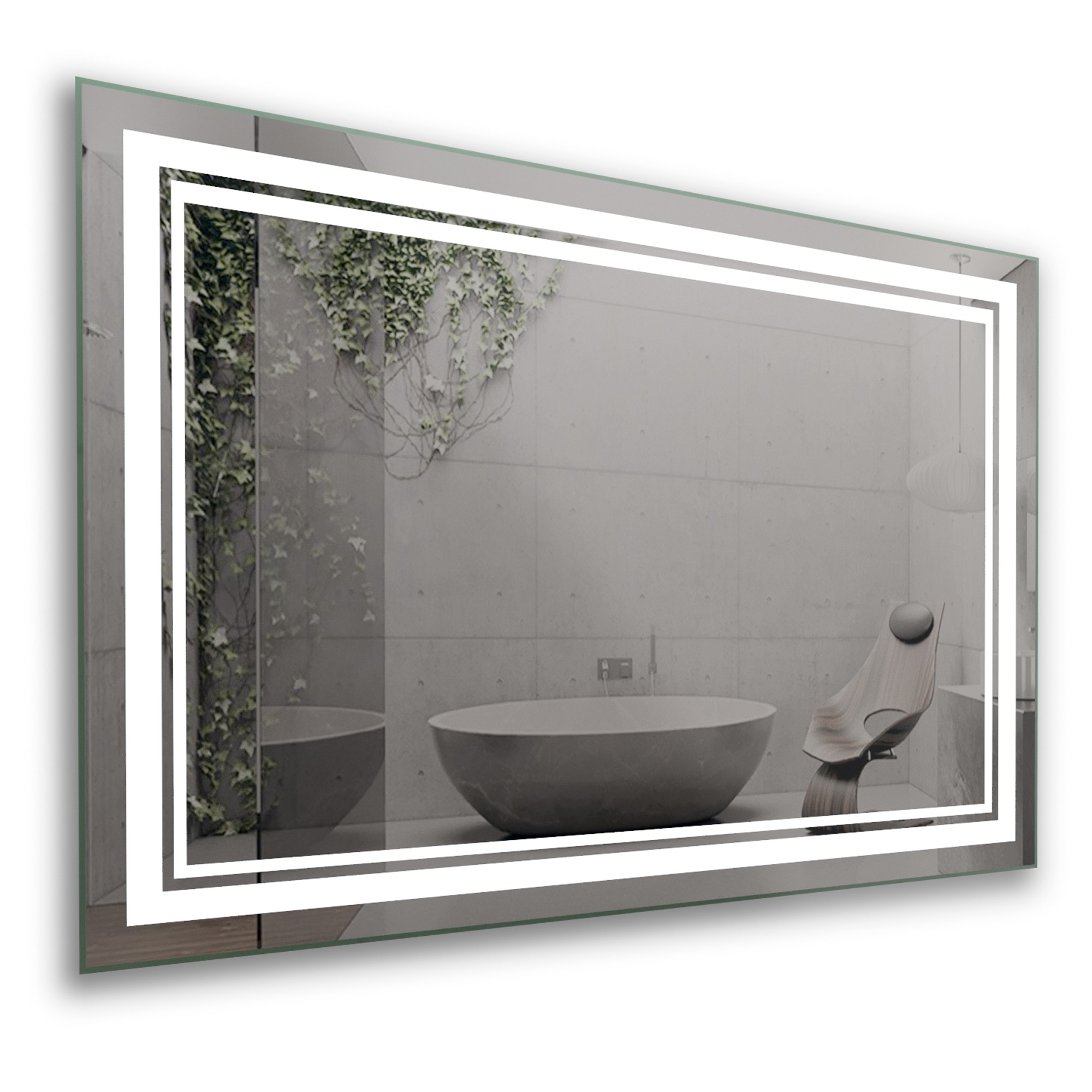 

Зеркало в ванную с LED-подсветкой StudioGlass MELVIN 90х65 см