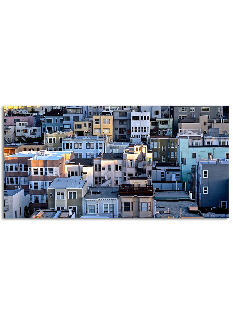 

Фотокартина на холсте Геометрия домов, 60*120 см