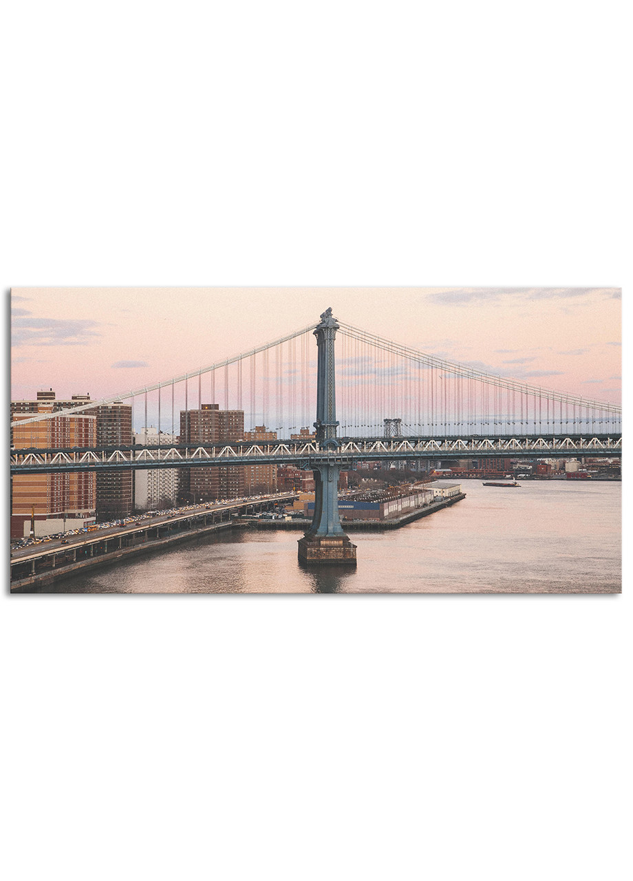

Фотокартина на холсте Закат на мосту, 60*120 см