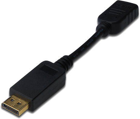 

Адаптер Digitus Assmann DisplayPort to HDMI (AM/AF) 0.15 м Black (AK-340408-001-S)