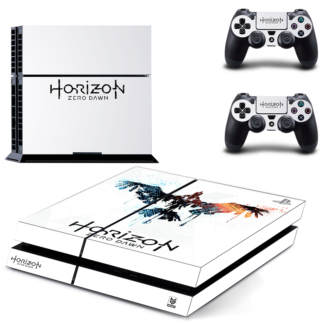 

Виниловые наклейки на PS4 и Dualshock Horizon Sony PlayStation 4 Fat Custom Skin Playsole Vinyls (PV3009)