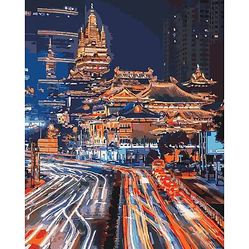 

Рисование по номерам "Ночной Шанхай 2" 40*50 см Идейка (КНО3543)