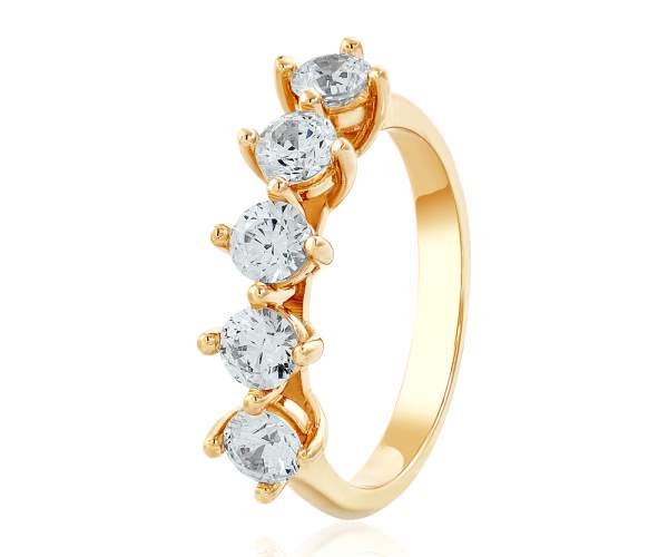 

Кольцо золотое с камнем SWAROVSKI Zirconia "Элизабет", КД4150SW, 17.5 размер