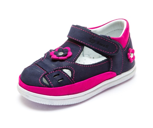 

Босоножки Sibel Bebe 3360(19-21) син.роз. 21р 13,5 см