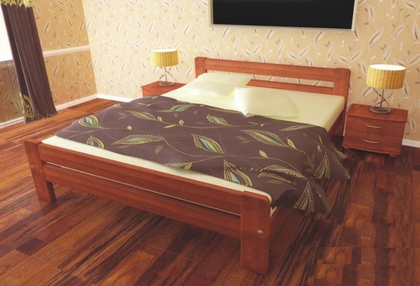

Кровать Тема-1 Темп-Мебель Ольха массив 160x200 см R0141-0163