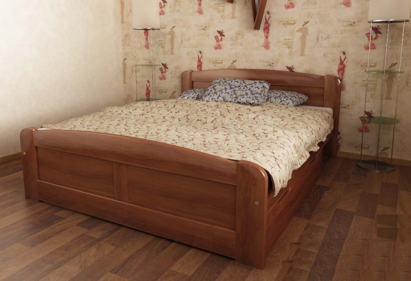 

Кровать Лира-3 Темп-Мебель Выдвижные ящики Ольха массив 160x190 см R0141-0423