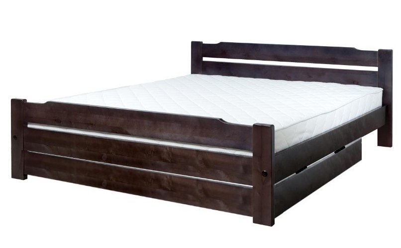 

Кровать Никко-3 Темп-Мебель Выдвижные ящики Ольха массив 140x200 см R0141-0625