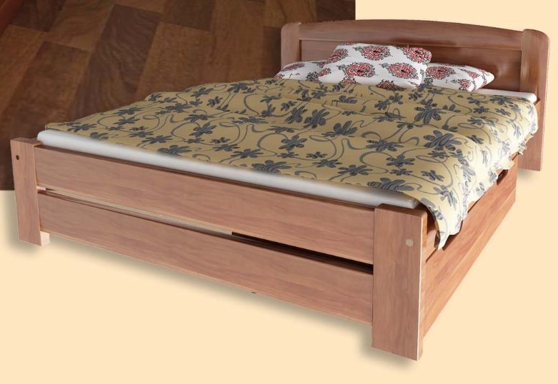 

Кровать Лира-4 Темп-Мебель Выдвижные ящики Ольха массив 180x200 см R0141-0439