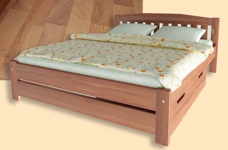 

Кровать Альфа-4 Темп-Мебель Без ниши Ольха массив 160x200 см R0141-0367