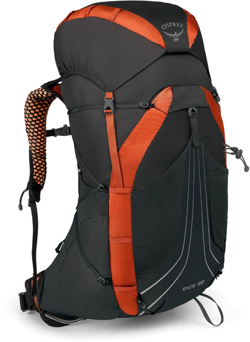 

Рюкзак Osprey Exos 58 Blaze Black MD (009.1735)