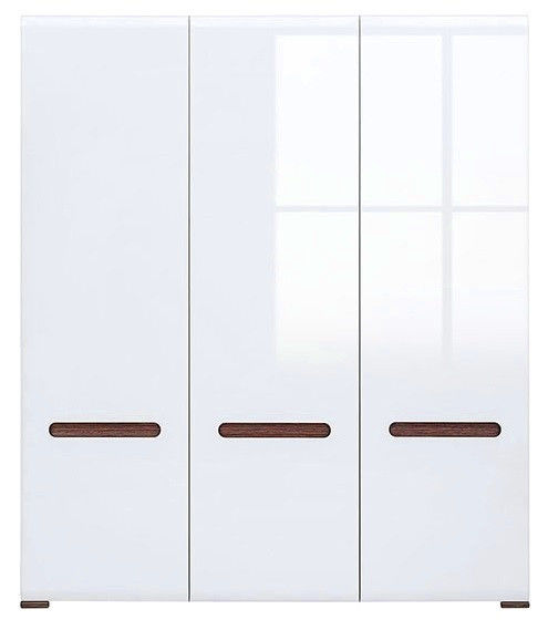 

Трехдверный шкаф BRW-Украина Ацтека белый глянцевый 180x210x60см