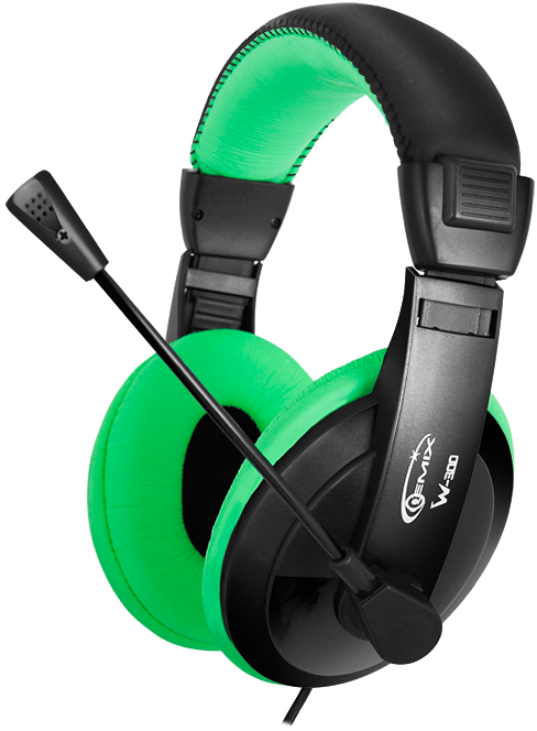 

Наушники Gemix W-300 Black-Green (W300green)