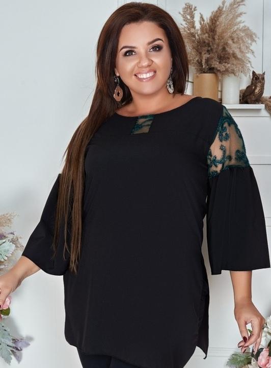 

Блузка G&M k-64600 - Размер цвет черный, Блузка G&M k-64600 54-58 Размер цвет черный