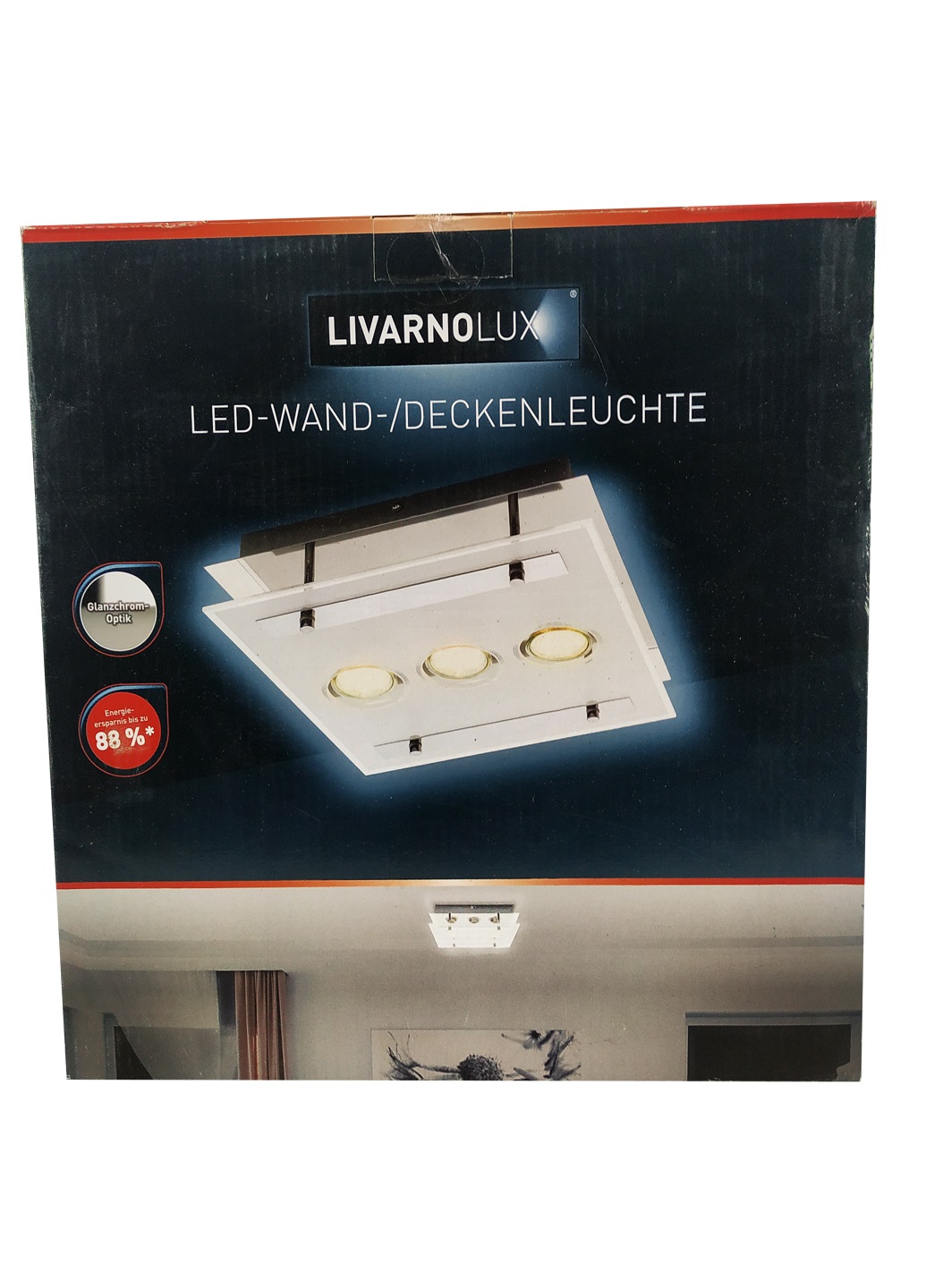 

LED настенный / потолочный светильник Livarno серый-прозрачный K03-110031
