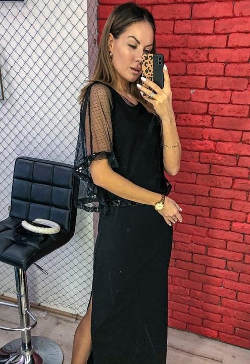

Платье G&M k-64570 - Размер цвет черный, Платье G&M k-64570 42-44 Размер цвет черный