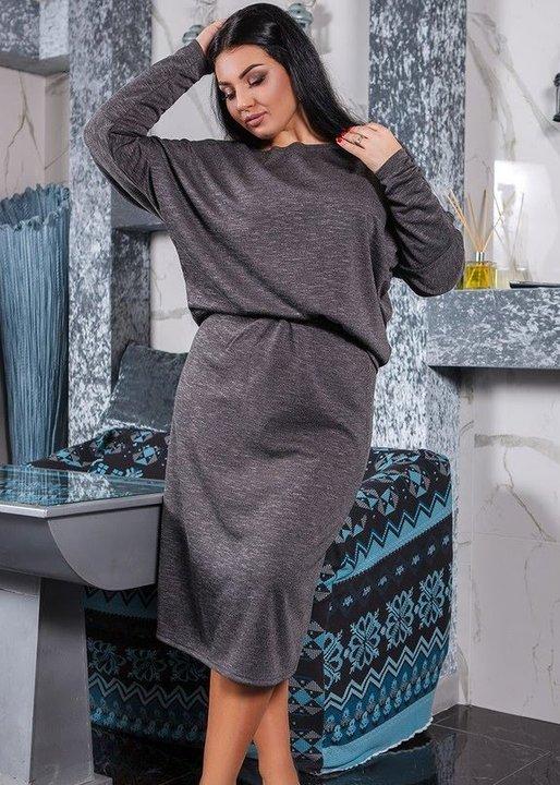 

Платье G&M k-64216 - Размер цвет графит, Платье G&M k-64216 50-52 Размер цвет графит