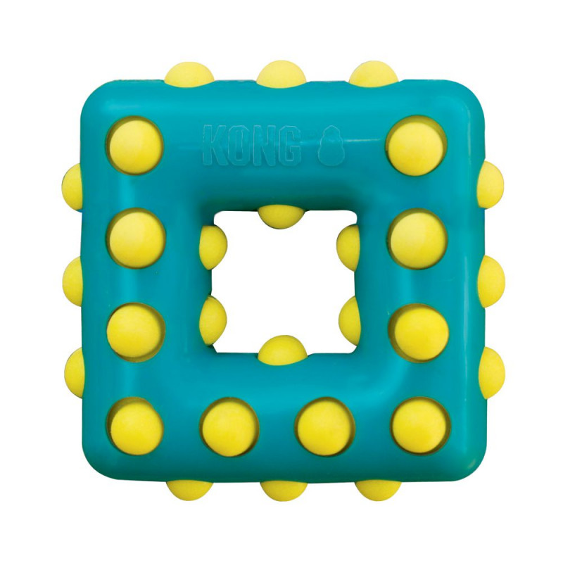 

KONG Dotz TDD32E Игрушка для собак "Квадрат" S 10см бирюзовый