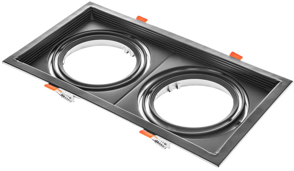 

Светильник поворотный Brille ML-020/2 AR111 BK (48-023)