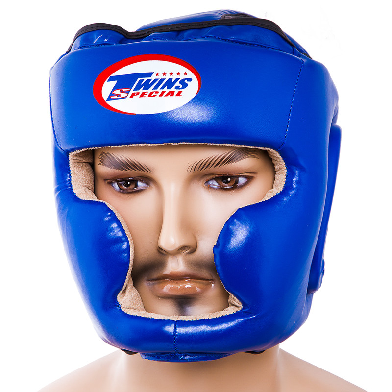 

Шлем боксерский Twins S закрытый синий, код: TW475-BS-WS