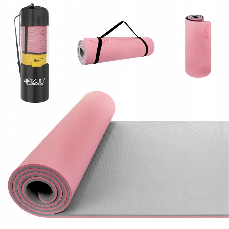 

Коврик для йоги и фитнеса 4Fizjo Pink/Grey, код: 4FJ0200