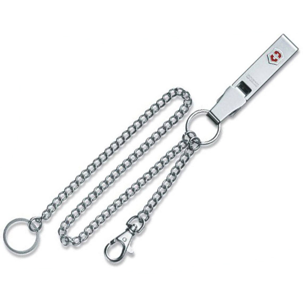 

Клипса Victorinox на ремень с 2 цепочками 40 см 4.1860