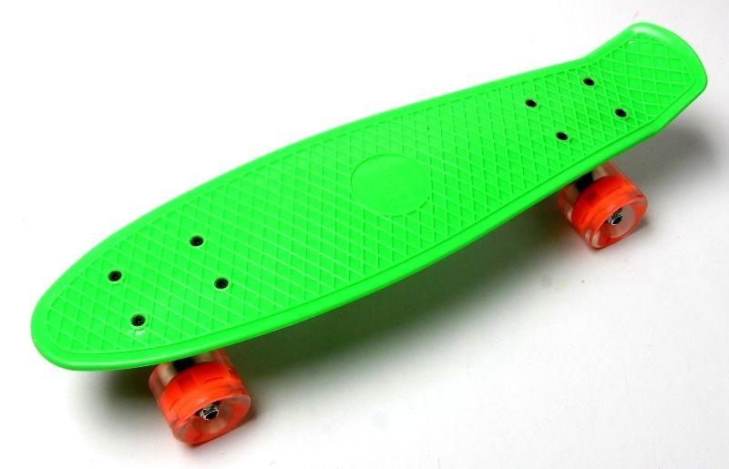 

Скейтборд, Penny Boarde Green Светящиеся колеса