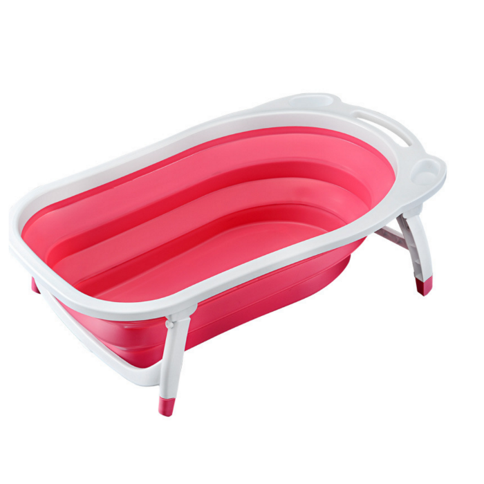 

Складная ванночка для купания младенцев Folding Baby Bathtub Розовая QU5439