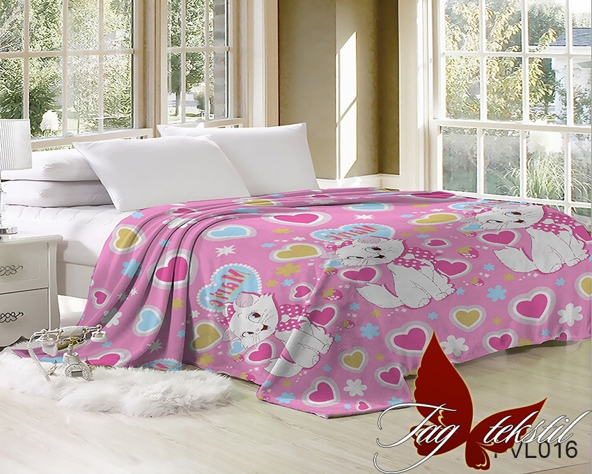 

Плед велсофт микрофибра JH-VL016 ТМ TAG 160х220 см