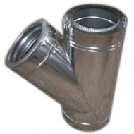 

Дымоход Тройник термо 45 ø450/520 Fire Work Нержавеющая сталь/Нержавеющая сталь AISI 304 0.6мм утепленный