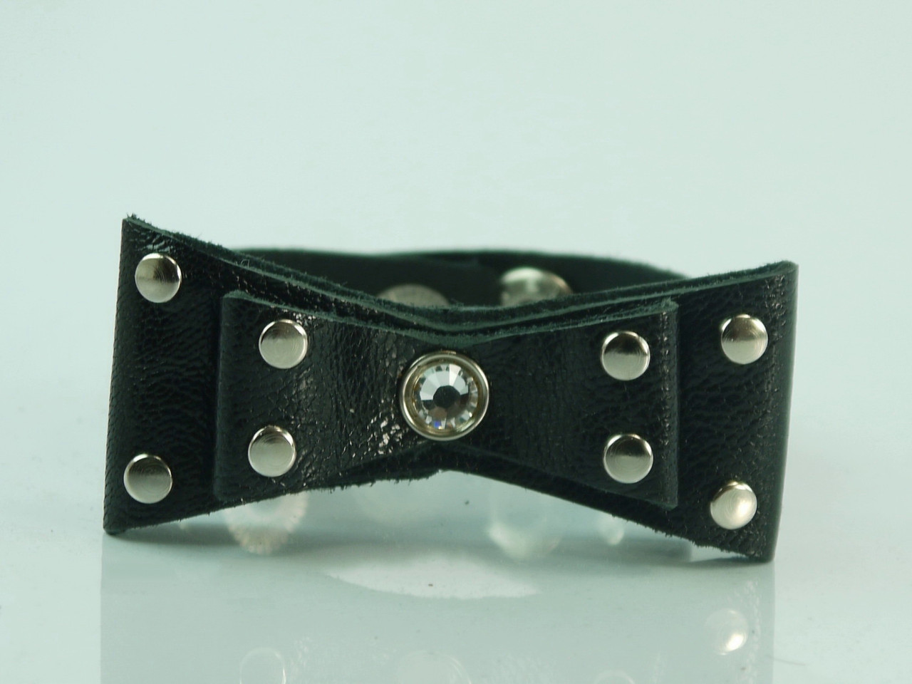 

Браслет из натуральной кожи женский Scappa 21х1,5 см Черный