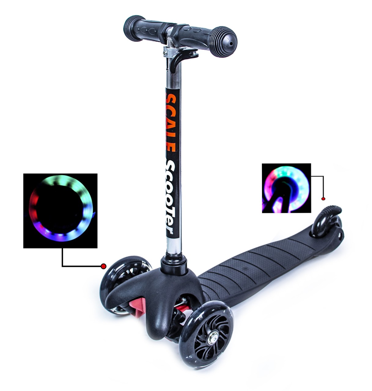 

Самокат детский Scale Sports 25,5х55 см (fit0002254) Черный