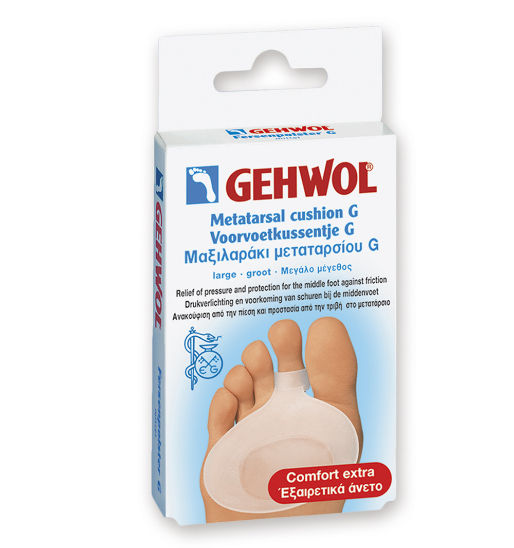 

Защитная гель-подушечка G под пальцы Gehwol Metatarsal Cushion G, большая (1*26933)