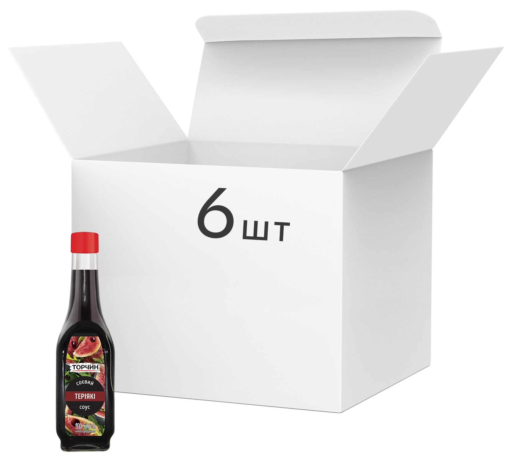 Акция на Упаковка соевого соуса Торчин со вкусом Терияки 500 мл х 6 шт (7613038540634) от Rozetka UA