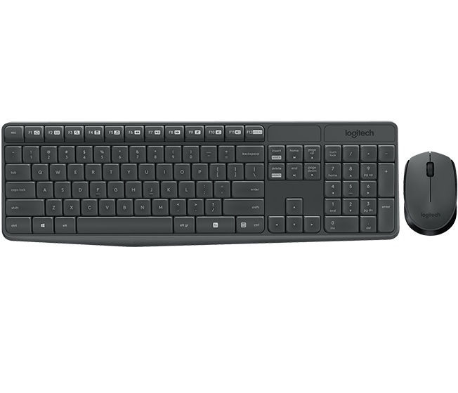 

Комплект клавиатура + мышь Wireless Logitech MK235 Black USB (920-007948)