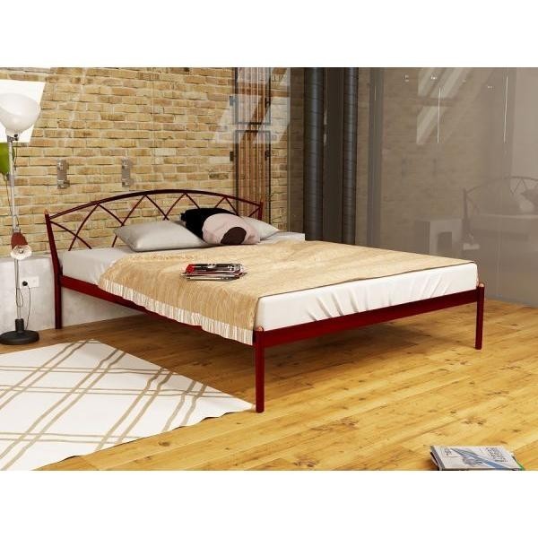 

Кровать Jasmine Elegance-1 Метакам 140х190 см. Красный лак