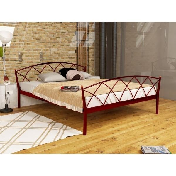 

Кровать Jasmine Elegance-2 Метакам односпальная 90х200 см. Красный лак